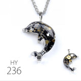 Dolphin Steampunk Electronic Pendant Necklace – Jewelry Gift Ideas — 4