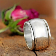 Wide-faced Couple Lucky Copper Ring – Gifts for Couples — 1