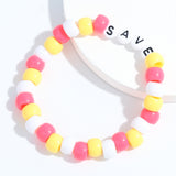 Colorful Beach Boho Ball Alphabet Bracelet – Jewelry Gift Ideas — 4