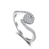Sterling Silver Ring With Diamonds Simple Ladies – Practical Gifts — 14