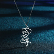Line Art Pendant Necklace Jewelry – Jewelry Gift Ideas — 2