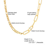 Stainless Steel Titanium Oval Combination – Jewelry Gift Ideas — 4