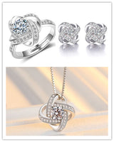 Sterling silver four-leaf clover necklace – Jewelry Gift Ideas — 1