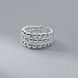 Three Layer Round Bead Ring Hollowed Out Bracelet – Jewelry Gift Ideas — 3