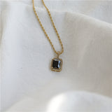 Women's 18K Gold Plated Hip Hop Gemstone Necklace – Jewelry Gift Ideas — 9