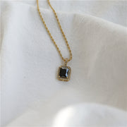 Women's 18K Gold Plated Hip Hop Gemstone Necklace – Jewelry Gift Ideas — 9