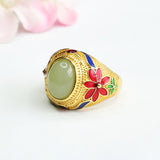Qingshui Ring Jade Thumb Ring Ring Retro – Meaningful Gifts — 6