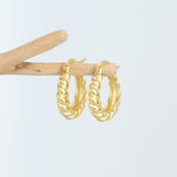 Women's Sterling Silver Twist Earrings – Gifts for Her — 7