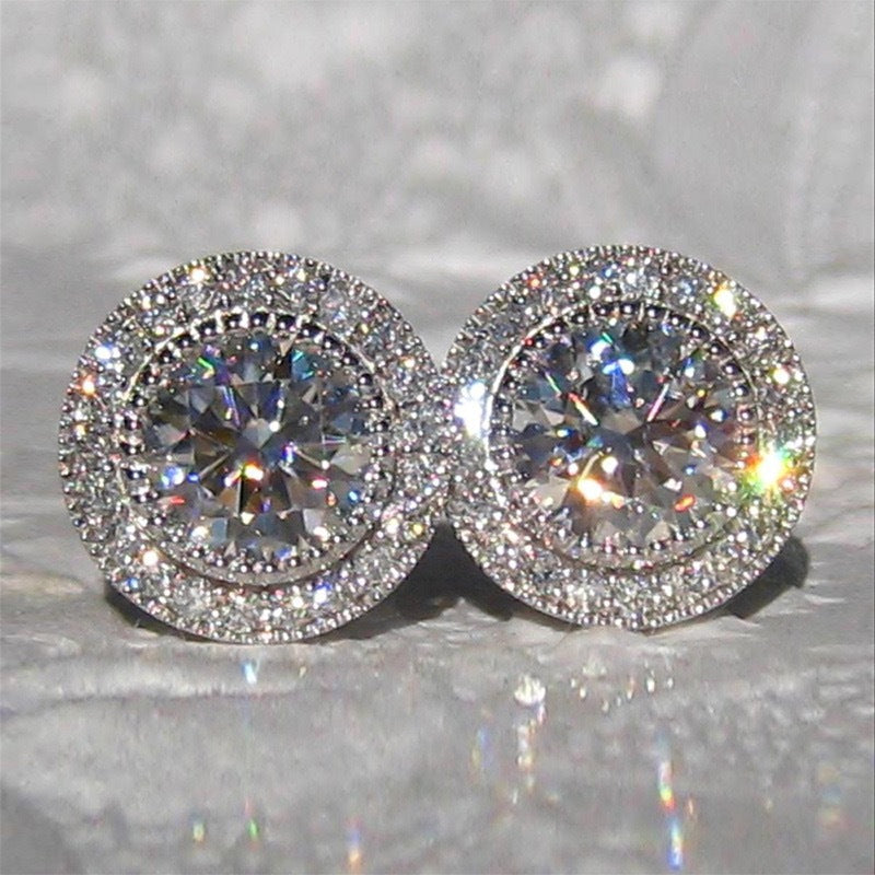 Moissanite Ear Studs Full Diamond – Useful Gifts — 1