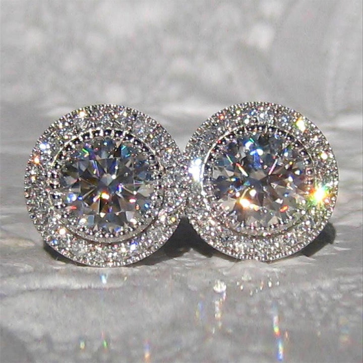 Moissanite Ear Studs Full Diamond – Useful Gifts — 1