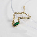 Women's Niche Design Emerald Temperament Bracelet – Jewelry Gift Ideas — 3