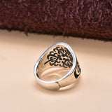 Sterling Silver 925 Men's Distressed Ring – Gifts for Him — 5