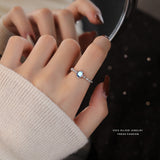Women's Fashion S925 Sterling Silver Moonstone Ring – Stylish Gifts — 7