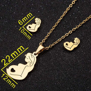 Jewelry Women Cute Angel Pendant Stainless Steel – Jewelry Gift Ideas — 6