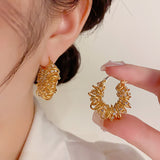Special-interest Design Spiral Wound Earrings – Practical Gifts — 4