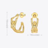 Earrings 3D Female Body Fashion Personality Earrings – Stylish Gifts — 3
