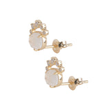 Women's Natural White Crystal Earrings – Gifts for Her — 2