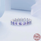 Geometric Sterling Silver S925 Refined Zircon Ring – Meaningful Gifts — 3