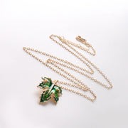 Exaggerated Maple Leaf Enamel Drip Glazed Long – Jewelry Gift Ideas — 6