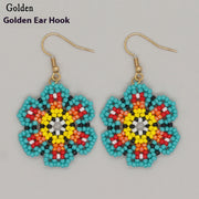 Bohemian Bead Woven Flower Fashion Earrings – Stylish Gifts — 4