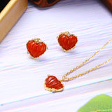 Anti Allergy Small Red Heart Earrings – Thoughtful Gifts — 1