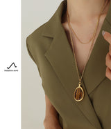 Natural Tigereye Double-layer Necklace Temperamental – Stylish Gifts — 6