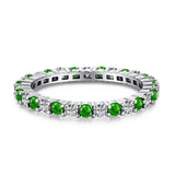High Carbon Diamond Sapphire Green Ring – Small Gift Ideas — 3