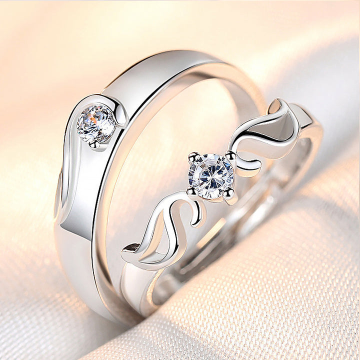 Fashion Simple Opening Ring Couple Ring – Stylish Gifts — 1