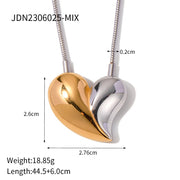 18K Gold Exaggerated Heart-shaped Necklace – Jewelry Gift Ideas — 2