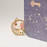 S925 Sterling Silver White Shell Zodiac Rabbit – Jewelry Gift Ideas — 1