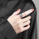 Love Couple Plain Silver Ring Angel Wings – Gifts for Couples — 11