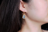 Light Luxury 925 Silver Sapphire Earrings – Birthday Gifts — 2