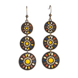 Nostalgic Drop Oil Craft Round Long Earrings – Creative Gifts — 2