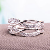 Multi-line Interwoven 8-shaped Ring For Women – Gifts for Her — 1