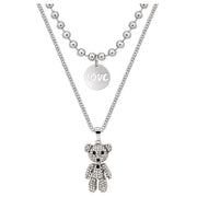 Double Layered Titanium Steel Full Diamond Rabbit – Jewelry Gift Ideas — 3