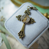 Vintage Steampunk Gear Cross Pendant Necklace – Jewelry Gift Ideas — 3