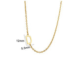Women's 26 Initial Letter Necklace Simple – Jewelry Gift Ideas — 16