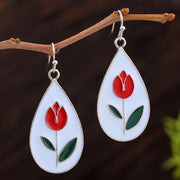 Fashion All-matching Red Flowers And Green Leaves – Stylish Gifts — 6
