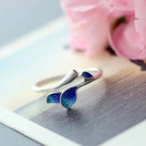 Lady Temperament Artistic Enamel Branch Epoxy Ring – Useful Gifts — 8