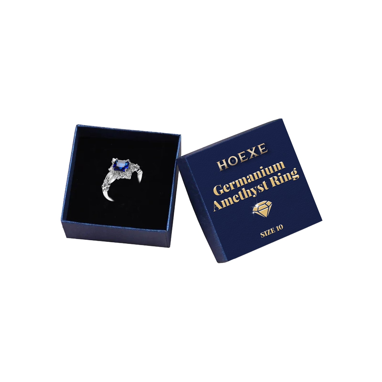 Germanium Amethyst Ring – Stylish Gifts — 1
