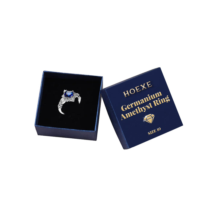 Germanium Amethyst Ring – Stylish Gifts — 1