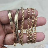 Simple Multi-layer Metal Blade Chain Layered – Jewelry Gift Ideas — 4