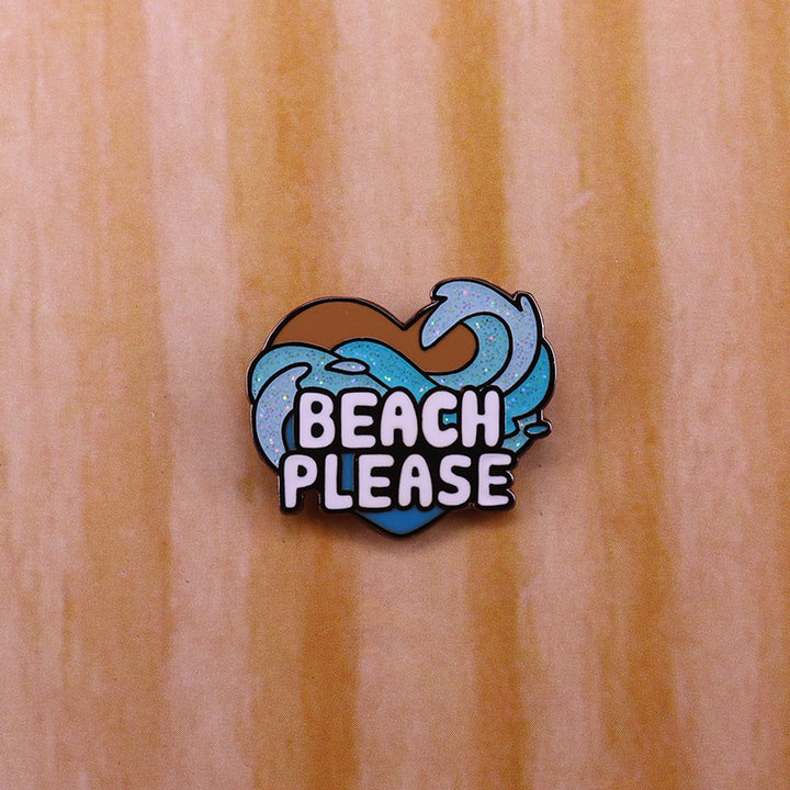 Glitter Beach Love Brooch Kawaii Wave Series – Jewelry Gift Ideas — 1