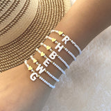 26 Letters White Shell Beaded Bracelet Women – Jewelry Gift Ideas — 1