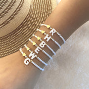 26 Letters White Shell Beaded Bracelet Women – Jewelry Gift Ideas — 1