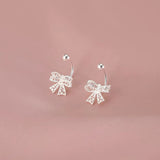 Hollow Bow Hook Unique Temperament Ear Studs – Practical Gifts — 4