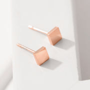 Stainless Steel Square Stud Earrings – Small Gift Ideas — 2