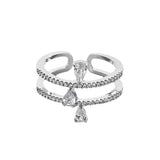 Simple And Exquisite Water Drop Zircon Ring – Holiday Gift Ideas — 3