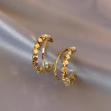 Niche Unique Double-row C- Shaped Earrings – Meaningful Gifts — 1