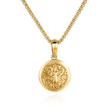 Stainless Steel Coin 18K Gold Plated Pendant – Jewelry Gift Ideas — 3